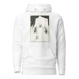 Sometimes leap over the stick, sometimes creep under it, backward and forward by Jean de Bosschère Hoodie