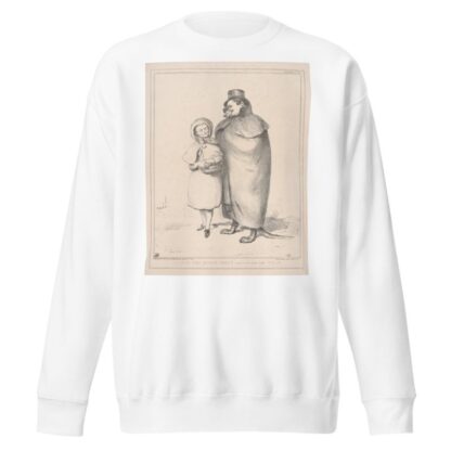 Little Red-Riding Hood’s meeting with the wolf by John Doyle Sweatshirt