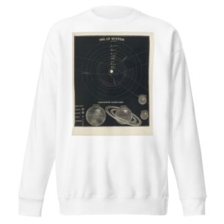 Solar System, comparative magnitudes by Asa Smith Sweatshirt