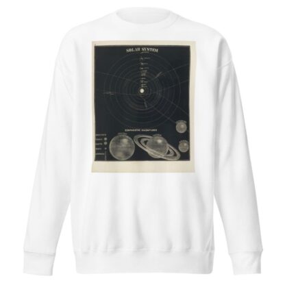 Solar System, comparative magnitudes by Asa Smith Sweatshirt