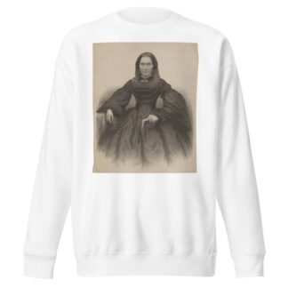 Portret van een onbekende vrouw in zwarte japon by Pieter Wilhelmus van de Weijer Sweatshirt