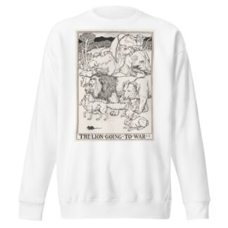 The Lion Going to War by Percy J. Billinghurst Sweatshirt