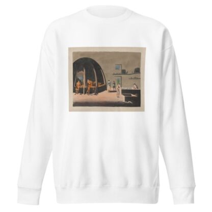 A glass house by Edward Orme Sweatshirt