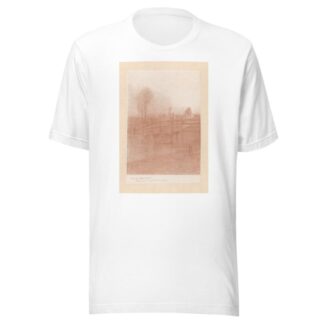 Vrouw op een houten brug by Henri van Daalhoff T-Shirt