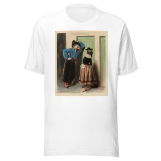 Qui Moi et Zélie, Achille et toi. – Où – Aux vendanges by Paul Gavarni T-Shirt