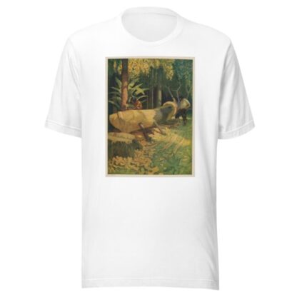 —we cut and hewed the outside into the true shape of a boat by N. C. Wyeth T-Shirt