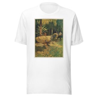 —we cut and hewed the outside into the true shape of a boat by N. C. Wyeth T-Shirt