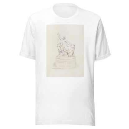 A statue of three men being attacked by snakes. The base of the statue reads ‘Roast Beef Chicago, U.S.A.’ by William Henry Walker T-Shirt