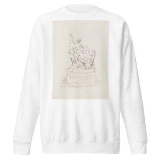 A statue of three men being attacked by snakes. The base of the statue reads ‘Roast Beef Chicago, U.S.A.’ by William Henry Walker Sweatshirt