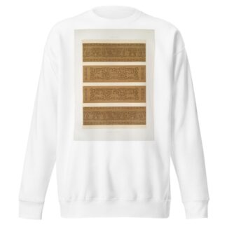 Arabesques; hôpital du Moristan; détails de poutres et de frises by Émile Prisse d'Avennes Sweatshirt