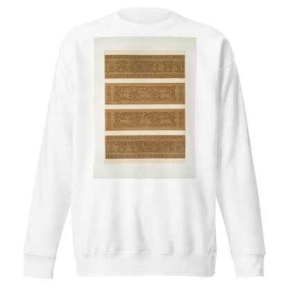 Arabesques; hôpital du Moristan; détails de poutres et de frises by Émile Prisse d'Avennes Sweatshirt