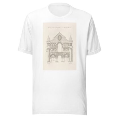 Monuments Portrait de l’église Notre-Dame de la ville de Poitiers by Nicolas Xavier Willemin T-Shirt