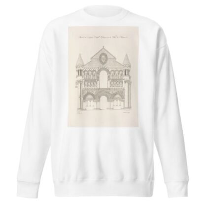 Monuments Portrait de l’église Notre-Dame de la ville de Poitiers by Nicolas Xavier Willemin Sweatshirt