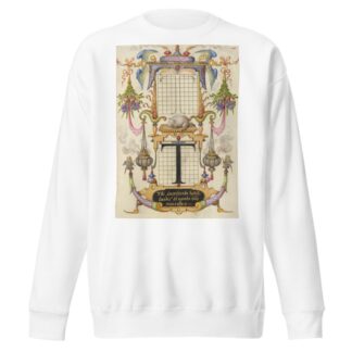 Guide for Constructing the Letter T by Joris Hoefnagel Sweatshirt