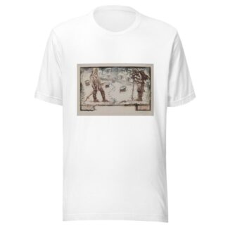 Two skiers meet by Akseli Gallen-Kallela T-Shirt
