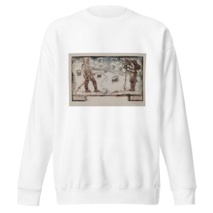 Two skiers meet by Akseli Gallen-Kallela Sweatshirt