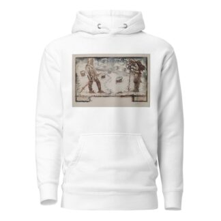 Two skiers meet by Akseli Gallen-Kallela Hoodie