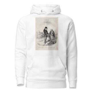 How strange…. I had planted potatoes, and here I am harvesting truffles! by Honoré Daumier Hoodie