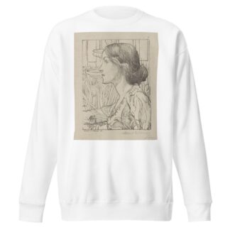 Bust portrait of young woman in profile by Albert Sterner Sweatshirt