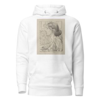 Bust portrait of young woman in profile by Albert Sterner Hoodie