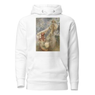 Madonna of the Lilies by Alphonse Mucha Hoodie