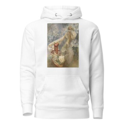 Madonna of the Lilies by Alphonse Mucha Hoodie
