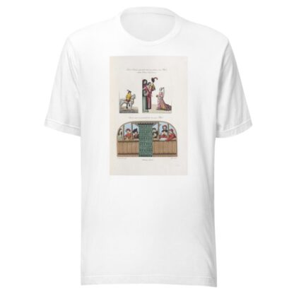 Divers costumes représentés dans une peinture d’un MS. intitulé echects amoureux; concerts vocal et instrumental tirés du même MS. by Nicolas Xavier Willemin T-Shirt