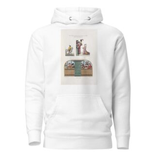 Divers costumes représentés dans une peinture d’un MS. intitulé echects amoureux; concerts vocal et instrumental tirés du même MS. by Nicolas Xavier Willemin Hoodie