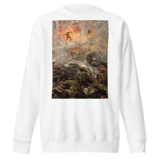 British soldiers throwing grenades at pill-box fortification by Anonymous Sweatshirt