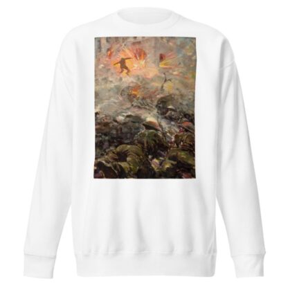 British soldiers throwing grenades at pill-box fortification by Anonymous Sweatshirt