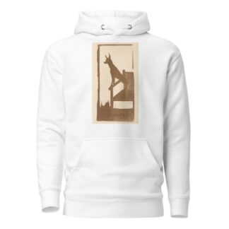 Hond, staand op een stoel by Reinier Willem Petrus de Vries Hoodie