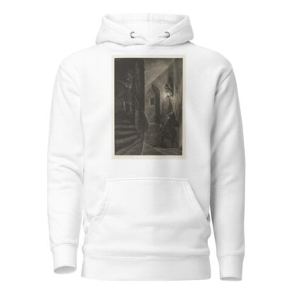 Essay on Stone with Brush and Scraper; Chase on the Winding Staircase by Adolph von Menzel Hoodie
