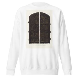 Drevniia mednyia vrata, nakhodiashchiesia v Moskovskom Uspenskom sobore by Fedor Grigoryevich Solntsev Sweatshirt