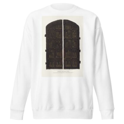 Drevniia mednyia vrata, nakhodiashchiesia v Moskovskom Uspenskom sobore by Fedor Grigoryevich Solntsev Sweatshirt