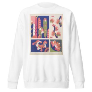 Four plant form compositions 4 by André Durenceau Sweatshirt