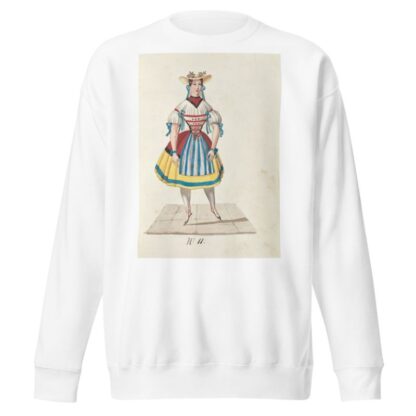 Costume designs for the ballet La Pastorella Svizzera Pl.11 by Vincenzo Battistini Sweatshirt
