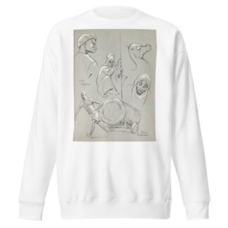 West Africa Vignettes Pl.16 by Elton Fax Sweatshirt