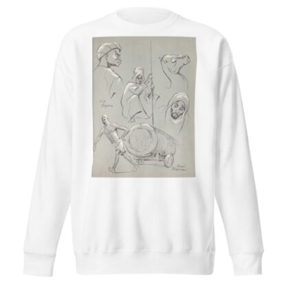 West Africa Vignettes Pl.16 by Elton Fax Sweatshirt