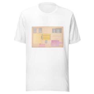 Designs for Modern Hotel Suite, Du Pont Biltmore Hotel, Wilmington, Delaware.] Colour chart for Suite 210 by Winold Reiss T-Shirt