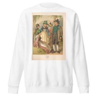 Deutsche Volkstrachten Pl.39 by Albert Kretschmer Sweatshirt