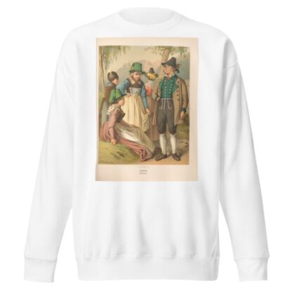 Deutsche Volkstrachten Pl.39 by Albert Kretschmer Sweatshirt