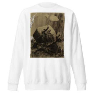 Quartiers de rocs jetés sur les arquebusiers de Munckholm by Georges Antoine Rochegrosse Sweatshirt
