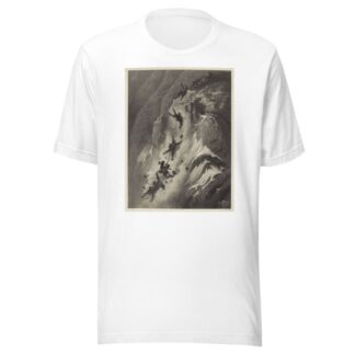 Ascension du Mont Cervin-14 Juillet 1865; La Chute by Gustave Doré T-Shirt