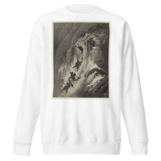 Ascension du Mont Cervin-14 Juillet 1865; La Chute by Gustave Doré Sweatshirt