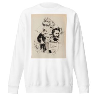 Olivier Métra Johann Strauss by André Gill Sweatshirt