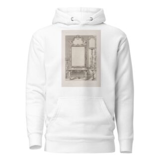 Design for a table and mirror with legs in shape of men and women. by André-Charles Boulle Hoodie