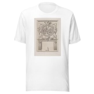 Design for a chimney piece with roundel of group surrounding a fire, possibly a religious ceremony by André-Charles Boulle T-Shirt