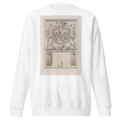 Design for a chimney piece with roundel of group surrounding a fire, possibly a religious ceremony by André-Charles Boulle Sweatshirt
