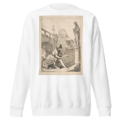 Boy Sketching Ruins by Charles Hutin Sweatshirt