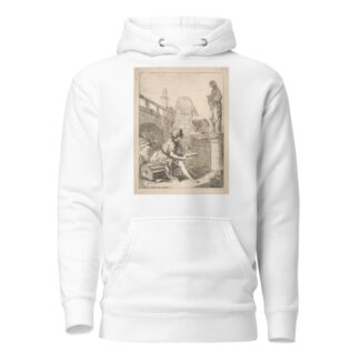 Boy Sketching Ruins by Charles Hutin Hoodie